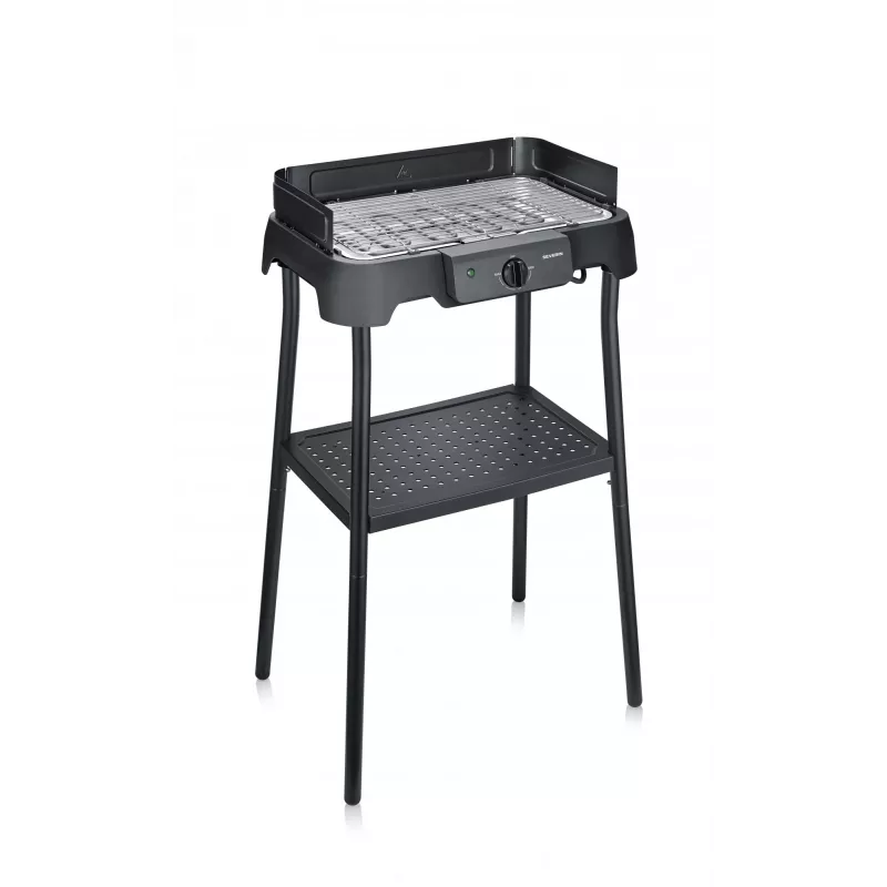 Parrilla eléctrica de sobremesa SEVERIN PG 8594 — 2000 W, parrilla rectangular, negra