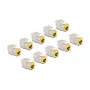 Módulo Keystone DeLOCK 88111 plano amarillo RJ-45 10 uds.