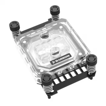 Bloque de agua Brimarex BARROWCH LTYK3A-04 V2 para zócalo AMD AM4/AM5, acrílico, negro
