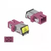 Acoplador de fibra óptica DeLOCK 86891 SC simplex hembra a SC simplex hembra multimodo violeta
