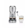 Cafetera expreso SEVERIN Newspresa KA 5997 — semiautomática, depósito de agua de 1 l, 1350 W, café molido, negra/acero inoxidable cepillado/cromo