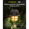Linterna de camping alimentada por USB Nitecore LR40 100 lm verde oliva
