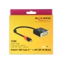 Adaptador de cable de vídeo DeLOCK 61213 USB Type-C a DVI 0,2 m negro