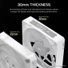 Corsair iCUE LINK RX120 MAX RGB 12 cm blanco 3 uds. 400-2000 rpm