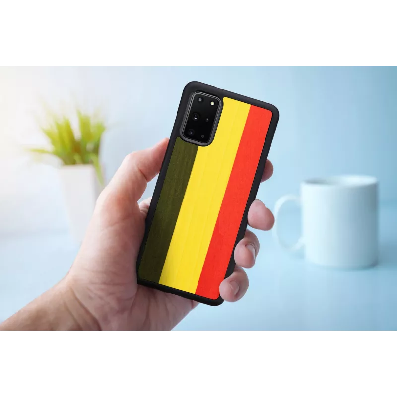 Funda protectora Man and Wood Galaxy S20+ reggae negra