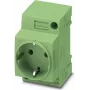 Phoenix Contact base de enchufe para carril DIN EO-CF/UT/GN contenido: 1 ud. (804025)