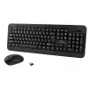 Conjunto inalámbrico de teclado y ratón ESPERANZA Akron TK109 2,4 GHz, receptor USB, Negro