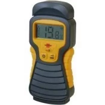 Detector de humedad brennenstuhl MD, amarillo-antracita, determina el contenido de humedad de madera, hormigón, ladrillo (1298680)