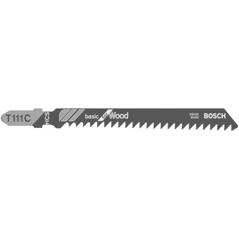 Bosch T 111 C hoja de sierra de calar de acero al carbono (HCS) 3 uds.