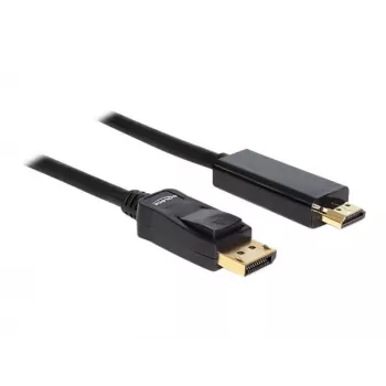 Cable Delock DisplayPort 1.1 conector macho > conector macho High Speed HDMI-A pasivo 2 m negro (82587)