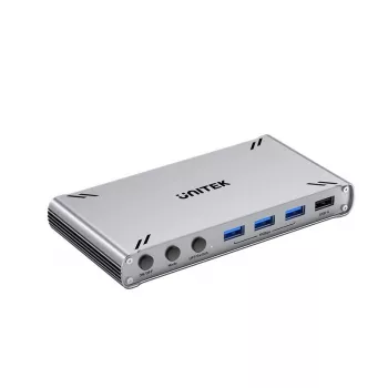 Conmutador KVM Unitek USB-C 10GBPS con HDMI