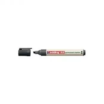 Rotulador permanente Edding 22 EcoLine punta biselada negro