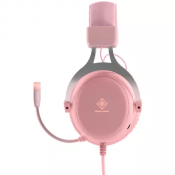 Auriculares y headset Deltaco GAM-030-P con cable diadema Gaming USB Type-A Rosa (GAM-030-P)