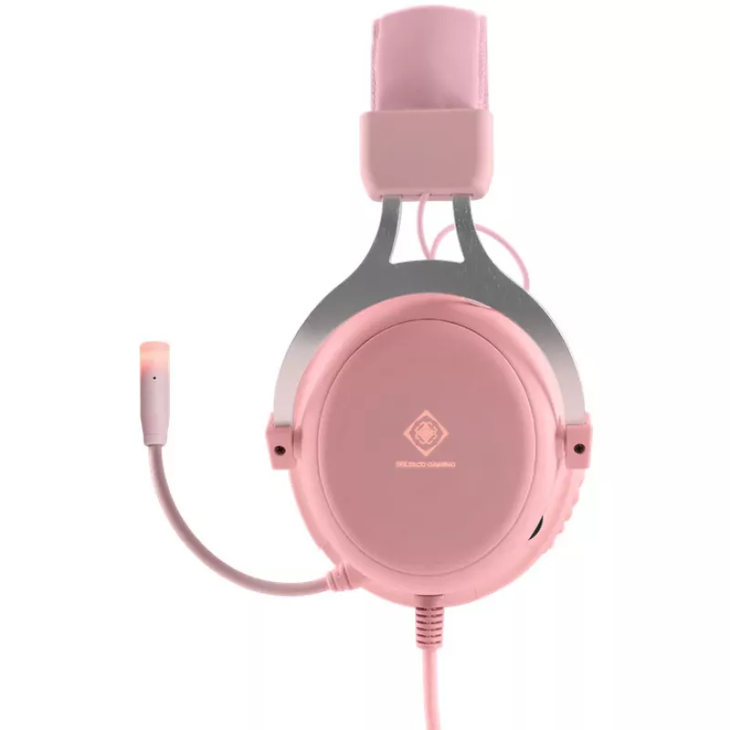Auriculares y headset Deltaco GAM-030-P con cable diadema Gaming USB Type-A Rosa (GAM-030-P)