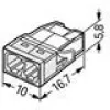 Wago 2273-202 conector/empalme de cables transparente, blanco