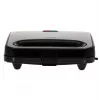 Sandwichera Adler AD 3076 — sandwichera compacta de sobremesa de 1000 W, negra/plateada