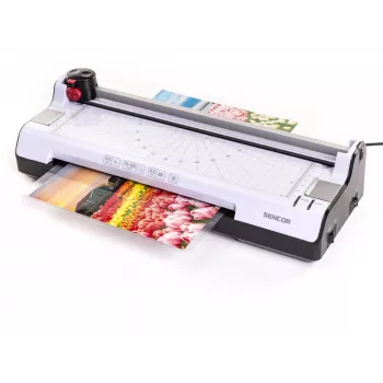 Plastificadora de oficina SENCOR SLA 230 A4, compatible con hojas A4, grosor de film 2x75–2x125 mm