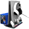Soporte de refrigeración CANYON CS-51 RGB para PS5 Slim negro con base de carga doble para mandos