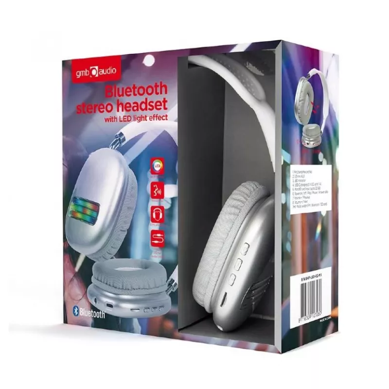Auriculares Gembird BHP-LED-02-W