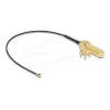 Cable de antena DeLOCK SMA 90° conector hembra PCB cable coaxial blindado 0,15 m I-PEX MHF1 negro dorado