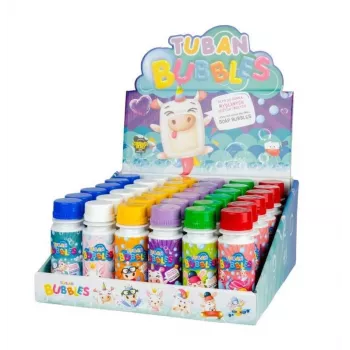 Set de pompas Tuban DISPLAY SMALL SOAP BUBBLES MIX 36 UDS. x 60 ml