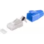 Conector de cable RJ-45 ShiverPeaks 72067-10B azul blanco