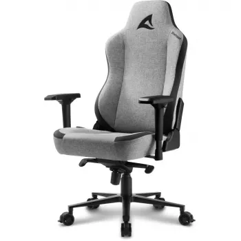 Silla gaming Sharkoon SKILLER SGS40 tejido con asiento y respaldo acolchados gris