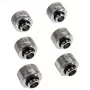 RAIJINTEK PELIAS SILVER D141806 — set de 6 aspas de ventilador de refrigeración plateadas/accesorios