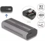 Carcasa para SSD DeLOCK 42029 USB Type-C 40 Gbit/s para M.2 NVMe PCIe