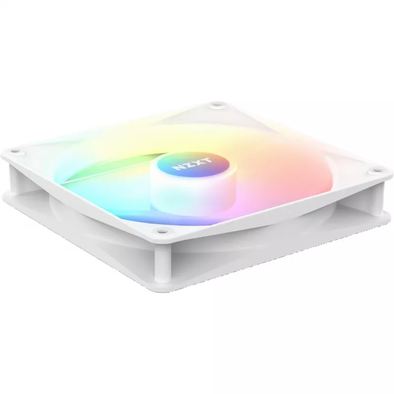 NZXT F120 RGB Core RF-C12SF-W1 ventilador de caja de 120 mm, 500–1800 RPM, PWM, blanco