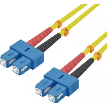 Cable de red de fibra óptica helos 216668 9/125µm OS2 SC-SC dúplex 15 m