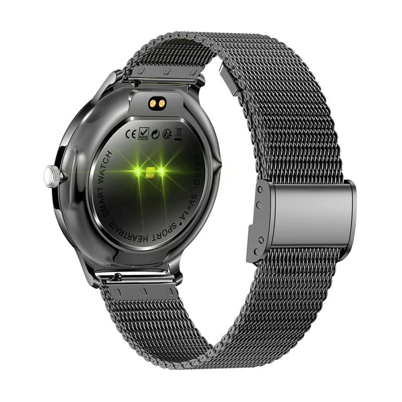 Smartwatch Colmi V89 acero negro con medidor de frecuencia cardíaca, sumergible