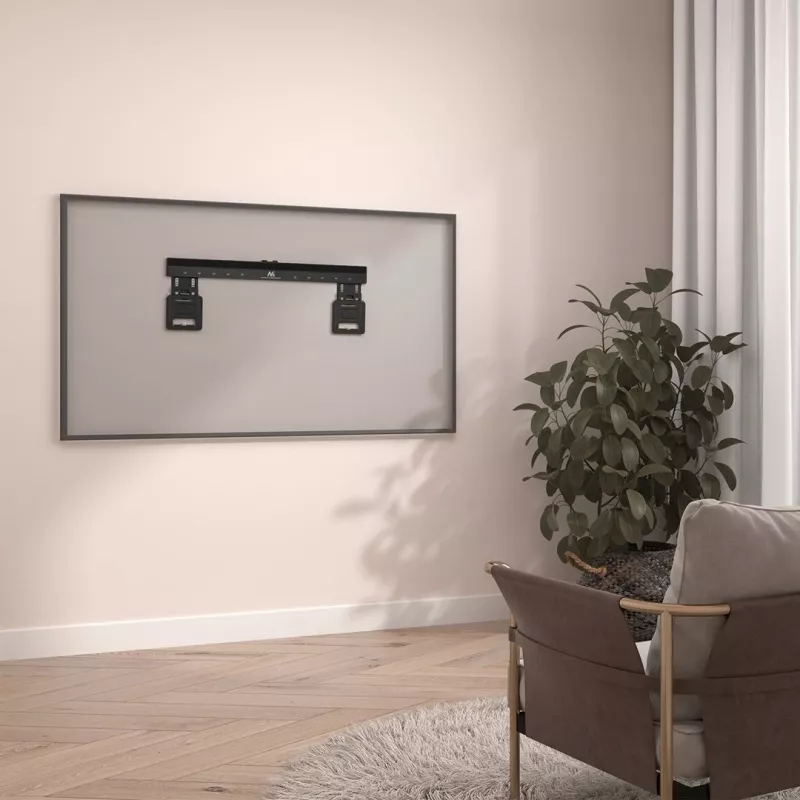 Soporte de pared para TV ultraplano Maclean MC-481 para televisores planos y curvos de 37-80