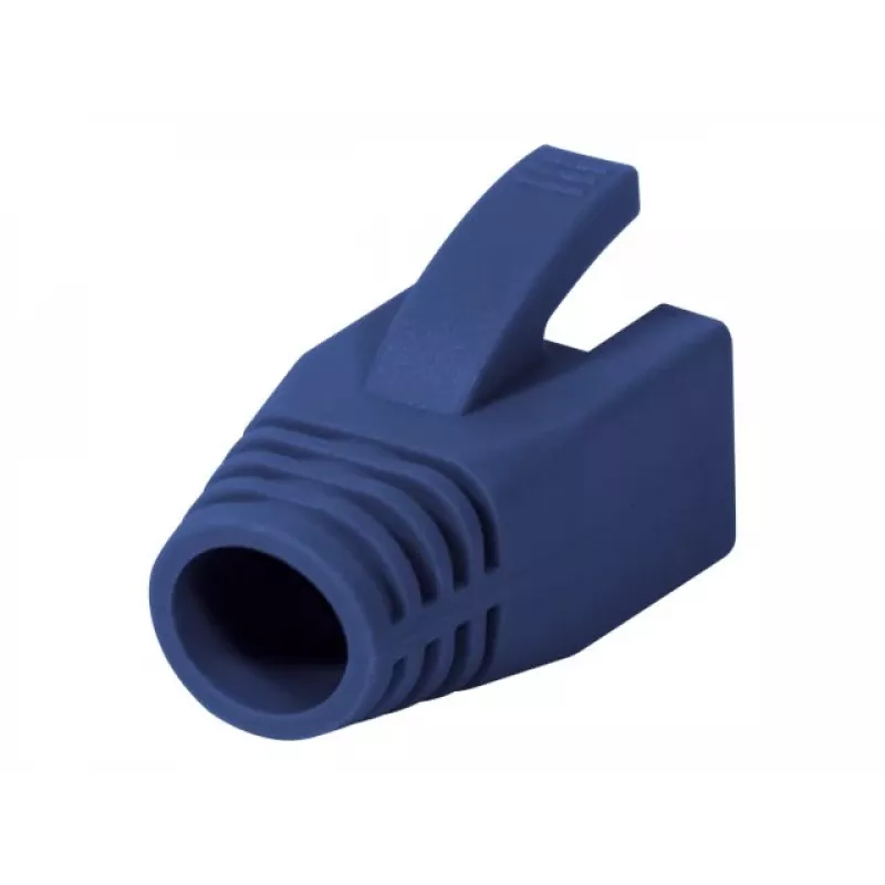 Logilink | Funda de alivio de tracción para conector RJ45, 8,0 mm (50 uds.) | MP0035B | Azul