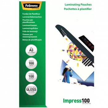 Fundas de laminar BRILLANTE/A3 100 100STK 5351205 Fellowes