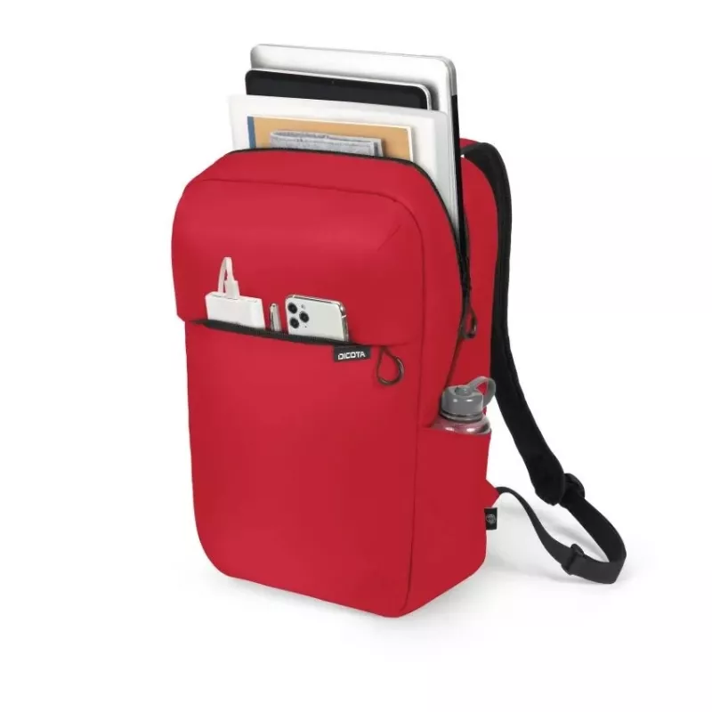 Mochila de ocio DICOTA D32121-RPET roja poliéster rPET