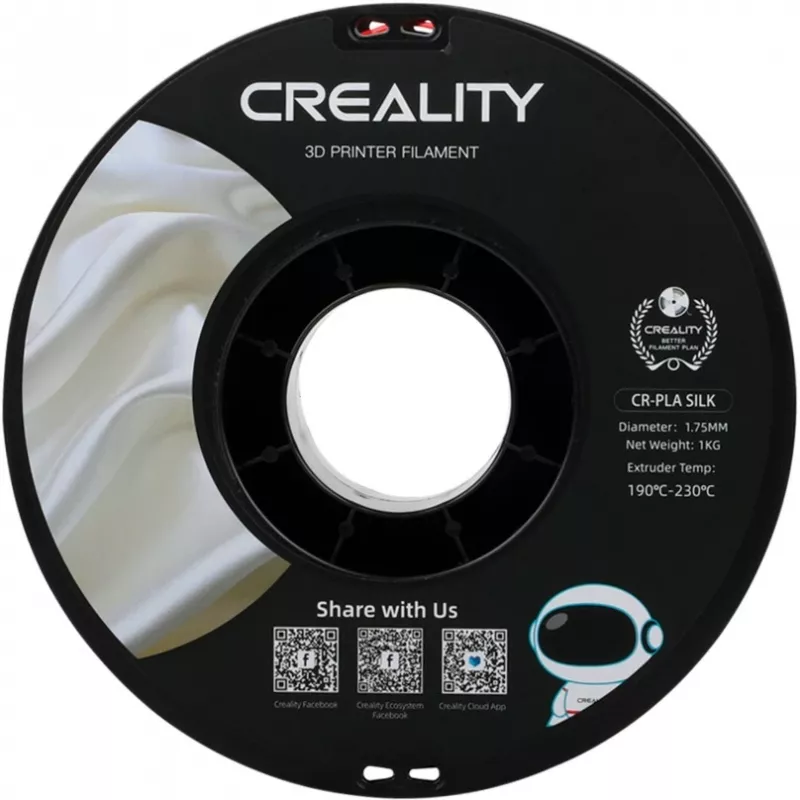 Creality CR-Silk PLA filamento, 1,75 mm, 1 kg, oro/rojo