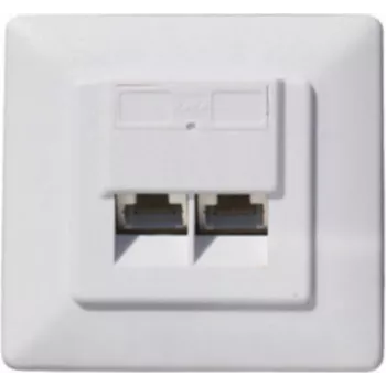 Toma de superficie Cat 6A apantallada helos 74276-SET 2 puertos