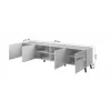 Mueble RTV ABETO 200x42x52 grafito/brillante