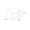Teka MW FS20 WH horno microondas, 20 l, 700 W, negro/blanco