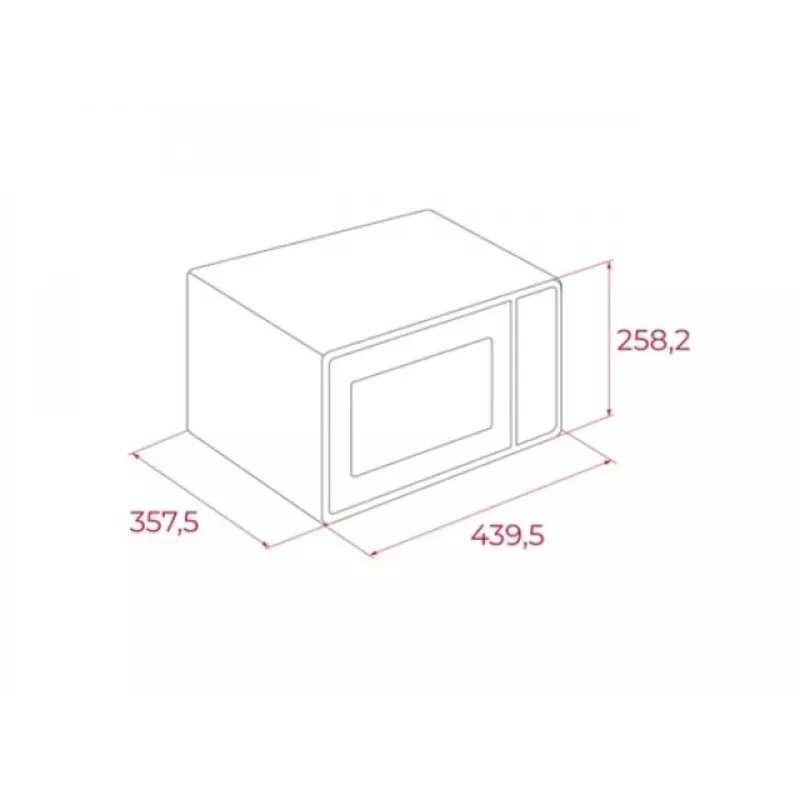 Teka MW FS20 WH horno microondas, 20 l, 700 W, negro/blanco