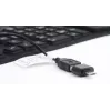 Teclado de silicona USB+PS/2 negro