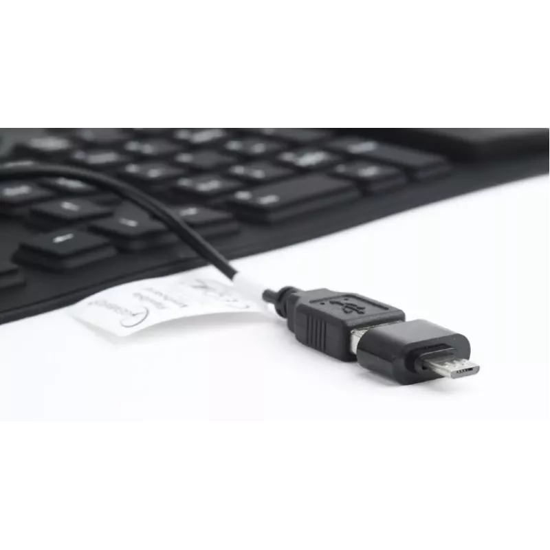 Teclado de silicona USB+PS/2 negro