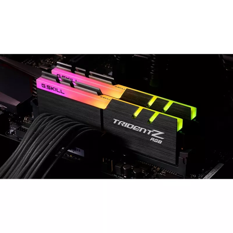 DIMM 32 GB DDR4-3600 (2x 16 GB) Dual-Kit, memoria RAM negra, F4-3600C16D-32GTZRC, Trident Z RGB, INTEL XMP