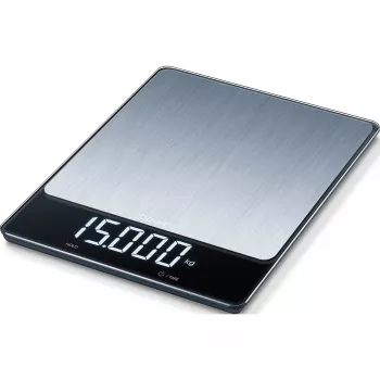 Báscula de cocina Beurer KS 34 XL acero inoxidable, capacidad 5 kg, precisión 1 g