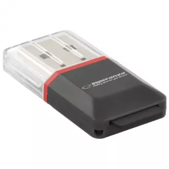 Esperanza EA134K Lector de tarjetas Negro, Plata, Transparente USB 2.0