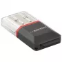 Esperanza EA134K Lector de tarjetas Negro, Plata, Transparente USB 2.0