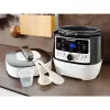 Olla a presión eléctrica Rommelsbacher MD 1000 – 4 l, 1000 W, 14 programas, blanco/negro