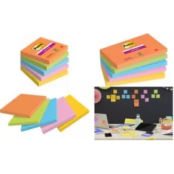 Post-it Super Sticky Notes Boost Collection Notas adhesivas extrarresistentes colores surtidos 5 blocs (7100258933)
