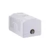Toma de conexión Lanberg OU5-0001-W RJ-45 blanca